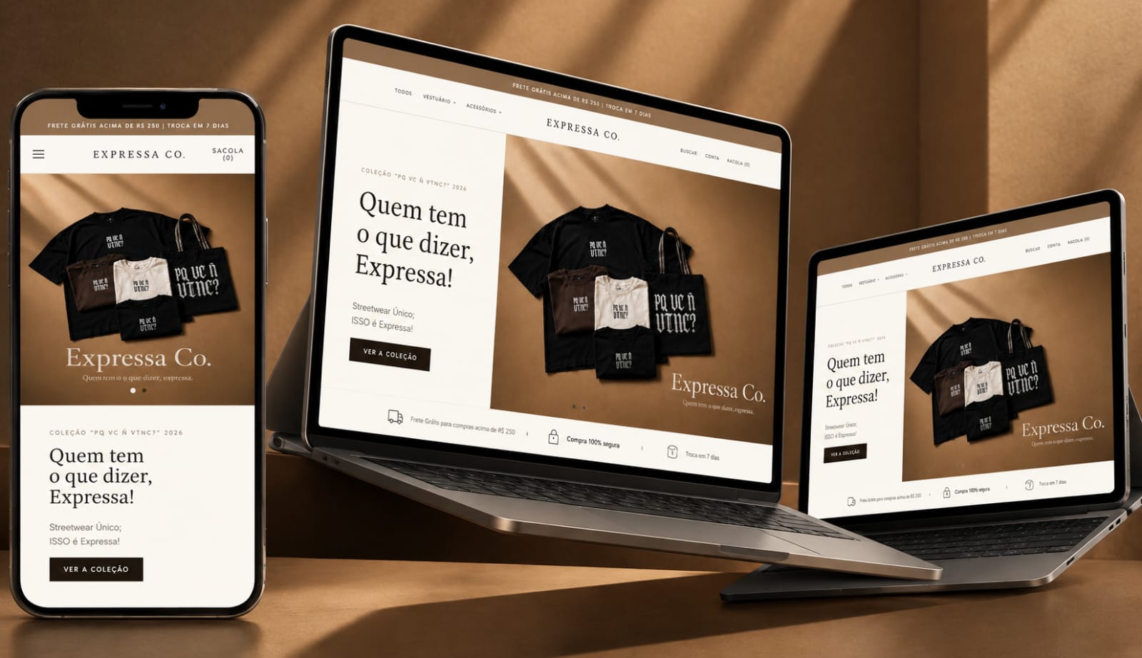 Expressa Co.: Streetwear autoral, projeto desenvolvido pela VESK